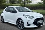 2021 Toyota Yaris Hatchback 1.5 Hybrid Dynamic 5dr CVT in White at Listers Toyota Lincoln