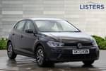 2023 Volkswagen Polo Hatchback 1.0 TSI Life 5dr in Deep Black at Listers Volkswagen Nuneaton