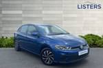 2023 Volkswagen Polo Hatchback 1.0 TSI Life 5dr in Reef Blue at Listers Volkswagen Nuneaton