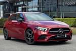 2022 Mercedes-Benz A Class Hatchback Special Editions A180 AMG Line Executive Edition 5dr Auto in designo patagonia red metallic at Mercedes-Benz of Lincoln