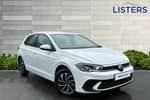 2022 Volkswagen Polo Hatchback 1.0 TSI Life 5dr in Pure white at Listers Volkswagen Evesham