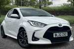 2022 Toyota Yaris Hatchback 1.5 Hybrid Design 5dr CVT in White at Listers Toyota Coventry