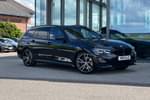 2022 BMW 3 Series Touring 330e xDrive M Sport 5dr Step Auto in Black Sapphire metallic paint at Listers King's Lynn (BMW)