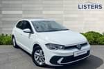 2022 Volkswagen Polo Hatchback 1.0 TSI Life 5dr in Pure White at Listers Volkswagen Nuneaton
