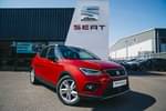 2020 SEAT Arona Hatchback 1.0 TSI 115 FR (EZ) 5dr in Desire Red with black roof at Listers SEAT Coventry