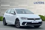 2022 Volkswagen Polo Hatchback 1.0 TSI Life 5dr in Pure white at Listers Volkswagen Worcester