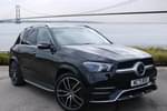 2021 Mercedes-Benz GLE Diesel Estate 400d 4Matic AMG Line Prem + 5dr 9G-Tron (7 St) in Obsidian black metallic at Mercedes-Benz of Hull