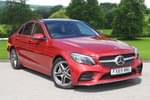 2019 Mercedes-Benz C Class Saloon C200 AMG Line Premium Plus 4dr 9G-Tronic in designo hyacinth red metallic at Mercedes-Benz of Grimsby