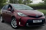 2019 Toyota Prius+ Estate 1.8 VVTi Excel TSS 5dr CVT Auto in Red at Listers Toyota Coventry