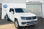 2018 Volkswagen Amarok A33 Diesel D/Cab Pick Up Highline 3.0 V6 TDI 224 BMT 4M Auto in White at Listers Volkswagen Van Centre Coventry