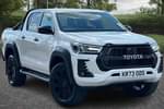 2023 Toyota Hilux Diesel GR Sport D/Cab Pick Up 2.8 D-4D Auto in White at Listers Toyota Nuneaton