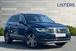 2021 Volkswagen Tiguan Estate 1.5 TSI 150 Elegance 5dr DSG in Nightshade Blue at Listers Volkswagen Worcester