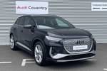 2024 Audi Q4 e-tron Estate 220kW 50 Quattro 82kWh S Line 5dr Auto in Mythos black, metallic at Coventry Audi