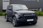 2022 Land Rover Defender 90 P525 in Santorini Black at Listers Land Rover Droitwich