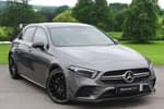 2021 Mercedes-Benz A Class AMG Hatchback A35 4Matic Premium Plus 5dr Auto in Mountain Grey Metallic at Mercedes-Benz of Grimsby