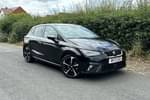 2022 SEAT Ibiza Hatchback 1.0 TSI 110 FR Sport (EZ) 5dr in Midnight Black at Listers SEAT Worcester