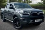 2022 Toyota Hilux Diesel Invincible X D/Cab Pick Up 2.8 D-4D Auto in Grey at Listers Toyota Coventry