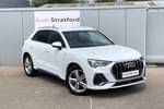 2019 Audi Q3 Estate 35 TFSI S Line 5dr S Tronic in Glacier White Metallic at Stratford Audi