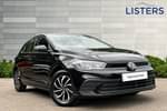 2022 Volkswagen Polo Hatchback 1.0 TSI Life 5dr in Deep black at Listers Volkswagen Coventry