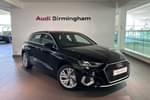 2024 Audi A3 Sportback 40 TFSI e Sport 5dr S Tronic in Brilliant black, solid at Birmingham Audi