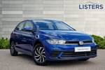 2023 Volkswagen Polo Hatchback 1.0 TSI Life 5dr DSG in Reef Blue at Listers Volkswagen Loughborough