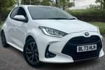 2023 Toyota Yaris Hatchback 1.5 Hybrid Design 5dr CVT in White at Listers Toyota Coventry