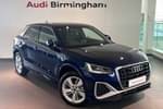 2024 Audi Q2 Estate 30 TFSI S Line 5dr in Navarra Blue Metallic at Birmingham Audi