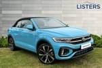 2024 Volkswagen T-Roc Cabriolet 1.5 TSI R-Line 2dr DSG in Teal Blue at Listers Volkswagen Evesham