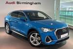 2020 Audi Q3 Sportback 35 TFSI S Line 5dr S Tronic in Turbo Blue at Birmingham Audi