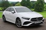 2023 Mercedes-Benz A Class Saloon A250e AMG Line Premium 4dr Auto in digital white at Mercedes-Benz of Grimsby