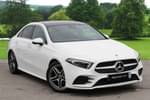 2019 Mercedes-Benz A Class Saloon A200 AMG Line Premium Plus 4dr Auto in Polar White at Mercedes-Benz of Grimsby