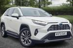 2022 Toyota RAV4 Estate 2.5 VVT-i Hybrid Excel 5dr CVT in White at Listers Toyota Nuneaton