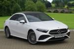 2023 Mercedes-Benz A Class Saloon A250e AMG Line Premium Plus 4dr Auto in Polar white at Mercedes-Benz of Boston