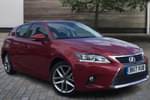 2017 Lexus CT Hatchback 200h 1.8 Executive Edition 5dr CVT Auto in Red at Lexus Coventry