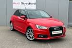 2017 Audi A1 Sportback 1.4 TFSI S Line 5dr S Tronic in Misano Red Pearlescent at Stratford Audi