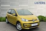 2017 Volkswagen Up Hatchback 1.0 High Up 5dr in Honey Yellow at Listers Volkswagen Nuneaton