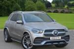 2021 Mercedes-Benz GLE Diesel Estate 350d 4Matic AMG Line Prem 5dr 9G-Tronic (7 St) in Mojave Silver Metallic at Mercedes-Benz of Boston