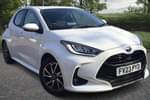 2023 Toyota Yaris Hatchback 1.5 Hybrid Design 5dr CVT in White at Listers Toyota Boston