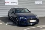 2022 Audi A4 Saloon 35 TFSI Black Edition 4dr S Tronic in Navarra Blue Metallic at Coventry Audi