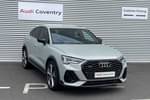 2022 Audi Q3 Diesel Sportback 40 TDI 200 Quattro Black Edition 5dr S Tronic in Dew Silver Metallic at Coventry Audi