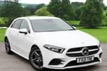 2021 Mercedes-Benz A Class Hatchback A180 AMG Line Premium 5dr Auto in Polar White at Mercedes-Benz of Grimsby