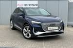 2022 Audi Q4 e-tron Estate 220kW 50 Quattro 82kWh S Line 5dr Auto in Navarra Blue Metallic at Stratford Audi