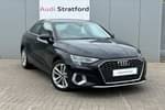 2020 Audi A3 Saloon 30 TFSI Sport 4dr in Mythos Black Metallic at Stratford Audi