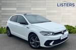 2023 Volkswagen Polo Hatchback 1.0 TSI R-Line 5dr in Pure white at Listers Volkswagen Nuneaton