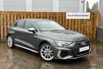 2023 Audi A3 Sportback S3 TFSI Quattro 5dr S Tronic in Daytona grey, pearl effect at Worcester Audi