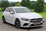 2021 Mercedes-Benz A Class Hatchback A180 AMG Line Executive 5dr Auto in digital white metallic at Mercedes-Benz of Grimsby