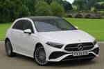 2024 Mercedes-Benz A Class A 250 e AMG Line Premium Plus Hatchback in Polar white at Mercedes-Benz of Boston