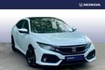 2017 Honda Civic Hatchback 1.0 VTEC Turbo EX 5dr in White Orchid at Listers Honda Northampton