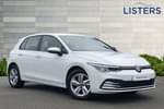 2021 Volkswagen Golf Hatchback 1.5 TSI Life 5dr in Pure white at Listers Volkswagen Stratford-upon-Avon