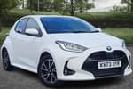 2023 Toyota Yaris Hatchback 1.5 Hybrid Design 5dr CVT in White at Listers Toyota Nuneaton